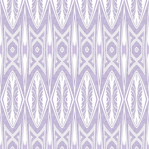 Tribal Shield Pattern in Velvety Lilac Reversed  SMALL