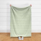 Tribal Shield Pattern in Velvety Iime Green Reversed  SMALL