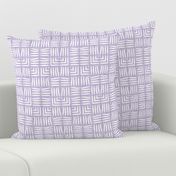 Velvety Weave in Soft Lilac Reversed Small