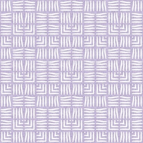 Velvety Weave in Soft Lilac Reversed Small