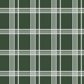 Classic greenery mood checkered pattern