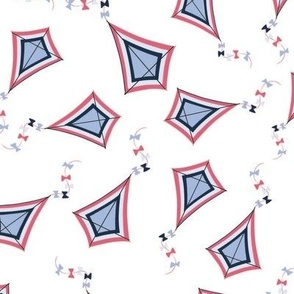 Red White Blue Kite Pattern