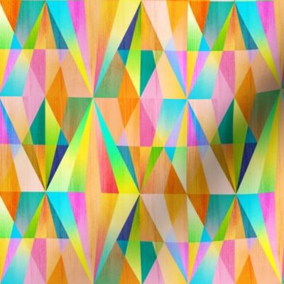 S - Vibrant Colorful Geometric Party Spotlights
