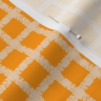 1" - Check It Out Gingham in Orange Crush