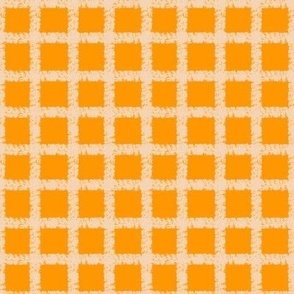 1" - Check It Out Gingham in Orange Crush