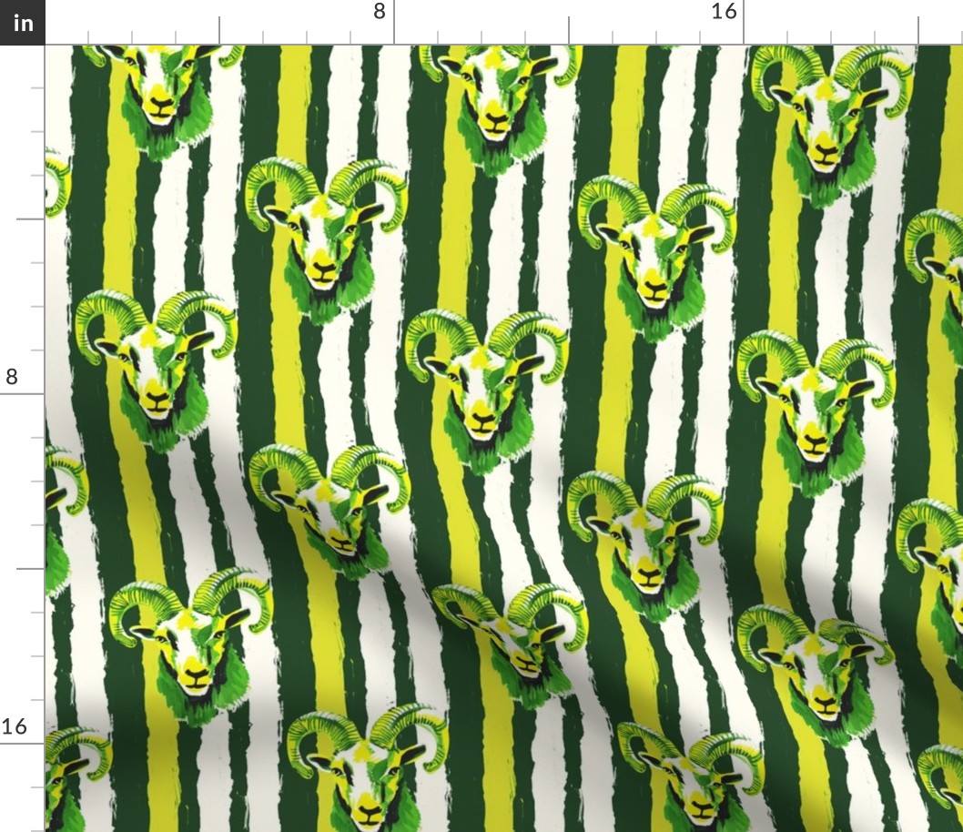 Fierce Flames: A Striped Aries Pattern