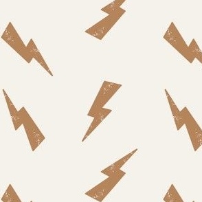 Textured - Lightning Bolts - Light Brown