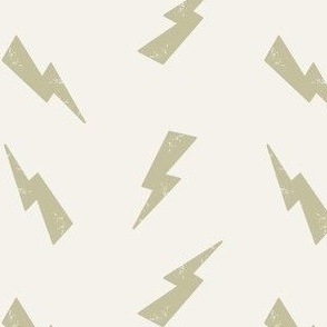Textured - Lightning Bolts - Sage Green
