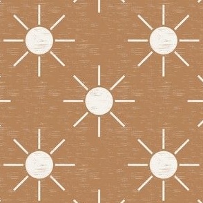 Cali Sunshine - Grass Cloth Faux Texture - Light Brown