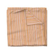 Irregular playful and vibrant stripes for summer decor in orange and pink