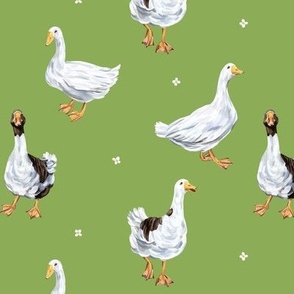 Geese (green)