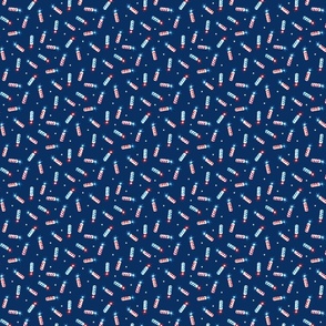 4th of july celebration | firecracker on dark blue | small