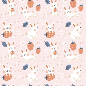 Rabbit-pink-big pattern