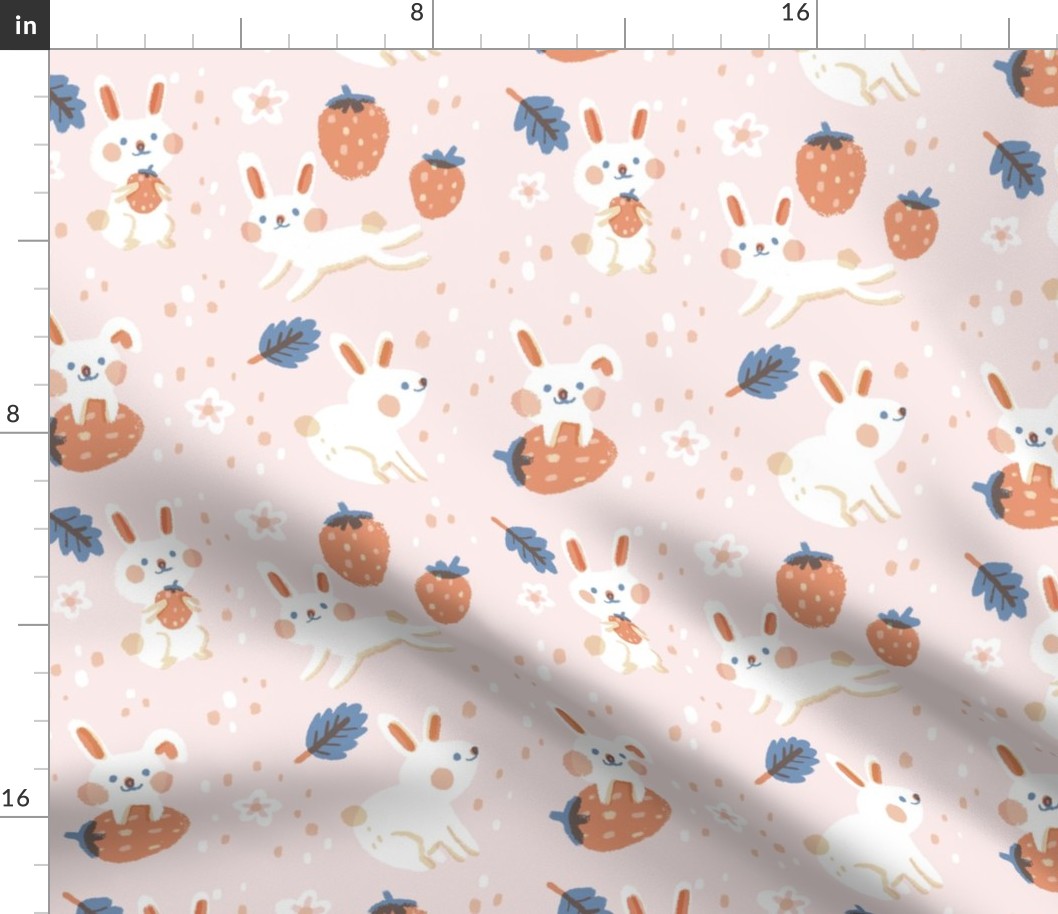 Rabbit-pink-big pattern