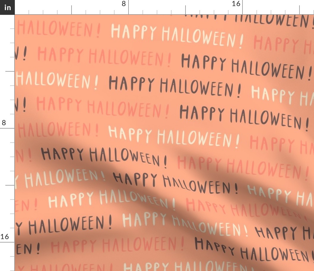 Happy-handdrawn-kitschy-peach-orange-beige-brown-happy-Halloween-lettering-XL-jumbo