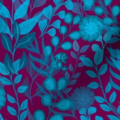 Summer Cool Pattern|Floral|Brown