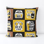 Beer Season 6x6 Patchwork Panels for Peel and Stick Wallpaper Swatch Stickers Patches Cheater Quilts Small Crafts