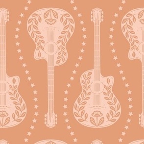 Guitars + Stars | Medium Scale | Dark Peach & Dusty Pink