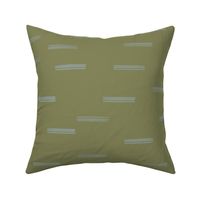 Irregular playful horizontal lines for summer decor in green and blue