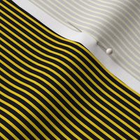 pin stripes yellow on black, traditional, preppy, vertical, blender, small, tiny