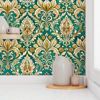 Moroccan damask pattern L