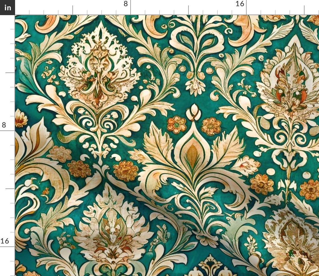 Moroccan damask pattern L