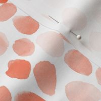 Handpainted watercolor brush strokes in blush peach
