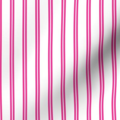 Vertical Lines Stripes_Rasberry Pink 16x16