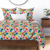 Hand Drawn Bold And Colorful Floral - Medium