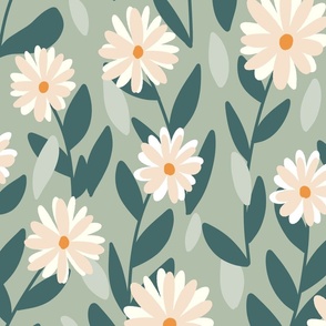 Daisies, daisy flower (Large scale)
