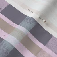 Modern textured plaid | Dark Lilac