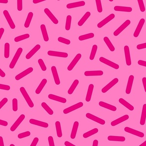 L – Pink Sprinkle Confetti – Light Magenta Fuchsia Party Cake and Icecream