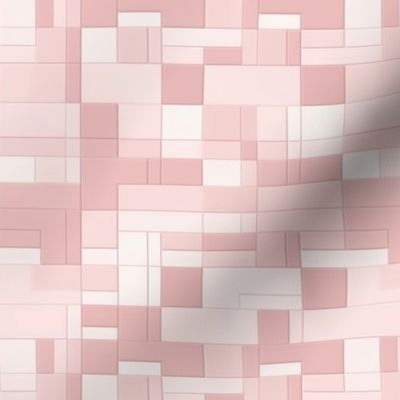 blush pink abstract rectangular