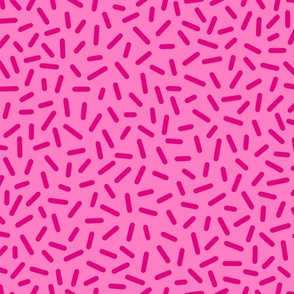M – Pink Sprinkle Confetti – Light Magenta Fuchsia Party Cake and Icecream