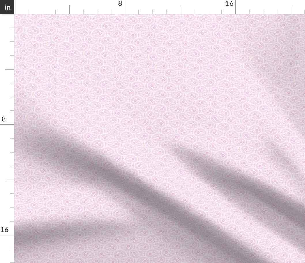 (SM) Paisley Pink and White