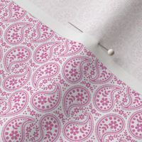 (SM) Paisley Hot Pink and White