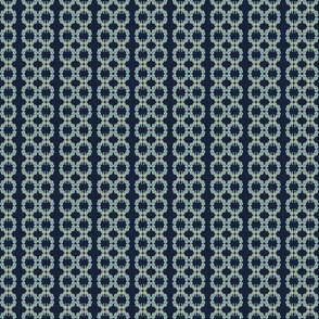 Painted Seahorse Pattern04, on a Dark Blue Background