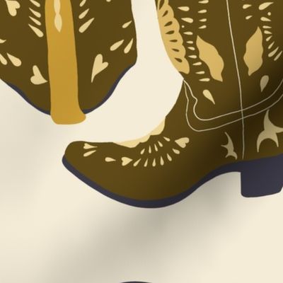 Cowgirl Boots Golden Large Scale