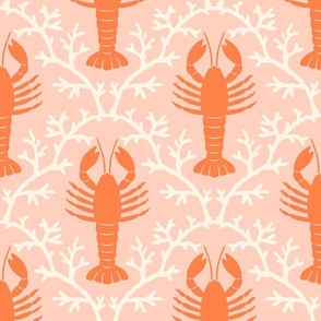 Lulu Lobster - Coral Large