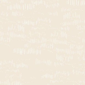 Sketched Stripy Marks Texture - Eggshell Off-White Linen