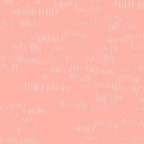 Sketched Stripy Marks Texture - Melon Blush Peach Pink