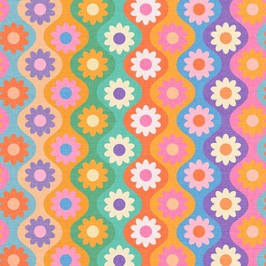 Groovy Vibes only - retro hippie Party Wall design