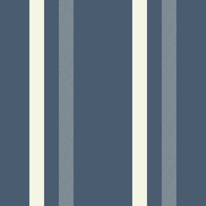 Solid and Two Tone Vertical Stripes with Benjamin Moore Paint Colors: Van Deusen Blue and Alpine White - Large