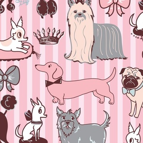 LARGE-Doggy Boudoir Pink