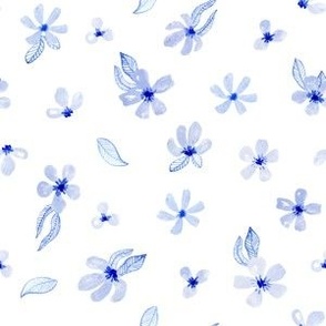 Small Blue Flowers Pattern