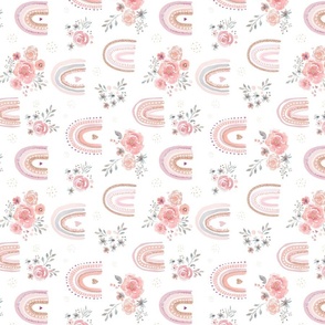 floral rainbows 8 inch tatracottagedesigns spoonflower
