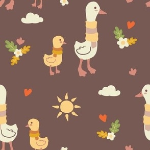 Children pattern with goose 4