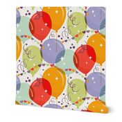 Regular Scale // Party Balloons // Bright Colors // Red Orange Green Purple