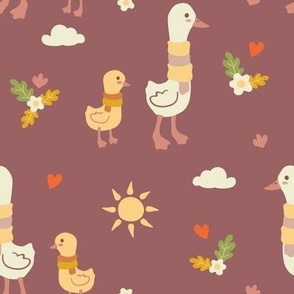 Children pattern with goose 6