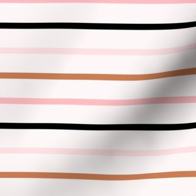 Halloween stripes in pink, black and gold brown | medium